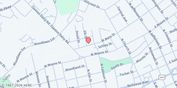 Map showing Dublin Housing Authority at 500 W. Mary St., Dublin, GA