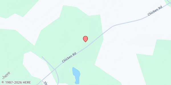 Map showing Buckhorn UMC at 2293 Chicken Rd., Dudley, GA