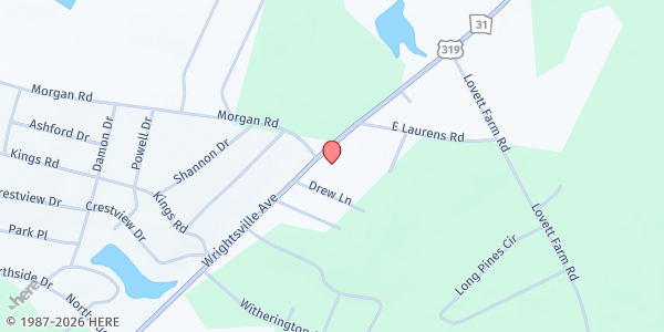 Map showing Kingdom Life Fellowship Ministries - East Dublin at 1005 US-319, East Dublin, GA