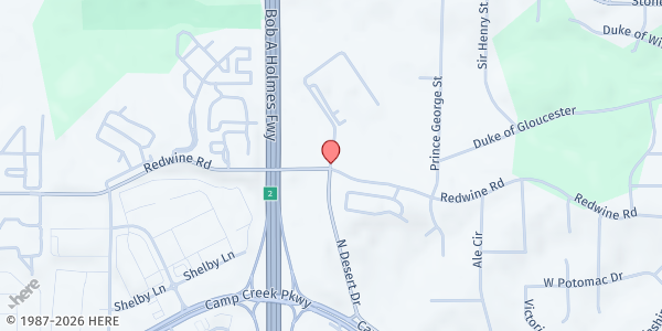 Map showing Atlanta Community Food Bank - East Point at 3400 North Desert Drive, East Point, GA