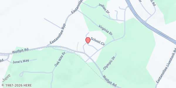 Map showing Circle of Hope Transitional Housing at Circle of Hope Transitional Housing, Eastanollee, GA