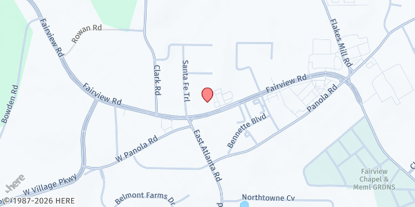 Map showing GRANITE CITY BOXING - Ellenwood at 242 Fairview Road, Ellenwood, GA