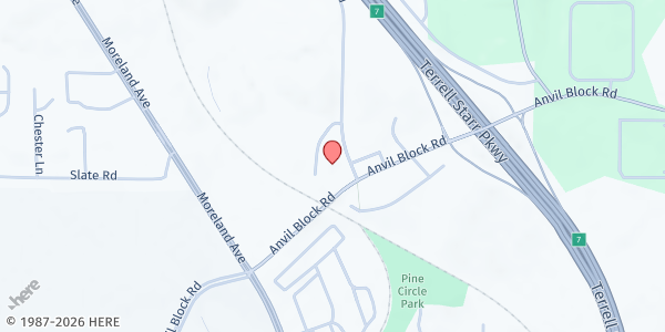 Map showing Tanners Baptist Church at Tanners Baptist Church, Ellenwood, GA