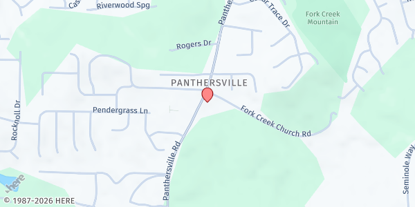 Map showing The Minnie Bell and Annie Lois Foundation - Ellenwood at 3980 Panthersville Road, Ellenwood, GA