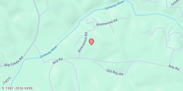 Map showing There's Hope for the Hungry - Cartecay Baptist Church at 118 Riverwood Rd., Ellijay, GA