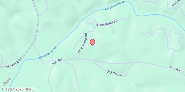 Map showing There's Hope for the Hungry Inc. - Ellijay - Cartecay Baptist at 118 Riverwood Rd, Ellijay, GA