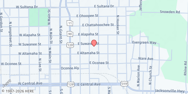 Map showing Holsey Chapel at 515 East Suwanee Street, Fitzgerald, GA