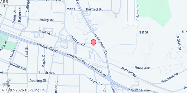 Map showing Vietnamese Elder Association South Atlanta at 1171 Main Street, Forest Park, GA