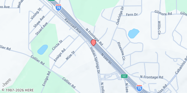 Map showing Circle of Care at 568 N. Lee St., Forsyth, GA