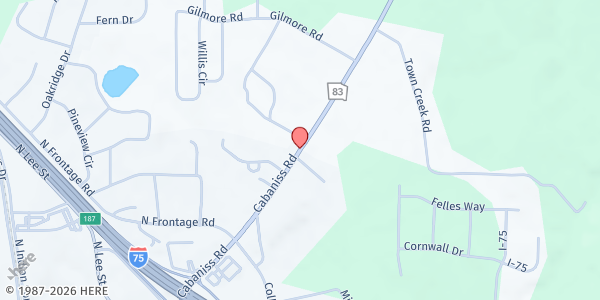 Map showing Monroe Senior Center (Rubye James Watts Senior Center) at 515 GA-83, Forsyth, GA