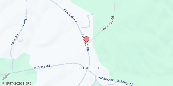 Map showing Glenloch Baptist Church Food Pantry at 2807 Glenloch Rd, Franklin, GA