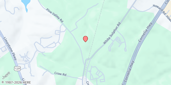 Map showing Element Church at 1537 Pine Valley Rd., Gainesville, GA