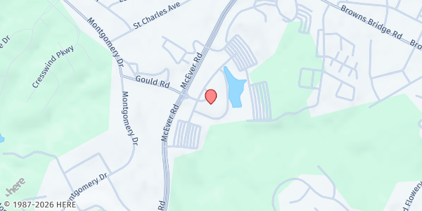 Map showing Free Chapel Gainesville Campus Mobile Pantry at 3001 McEver Road, Gainesville, GA