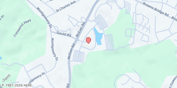 Map showing Free Chapel Mobile Food Pantry - Gainesville at 3001 McEver Road, Gainesville, GA