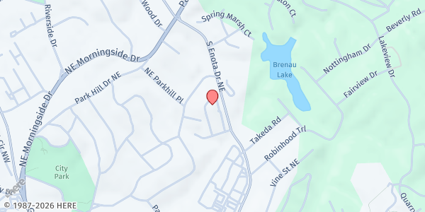 Map showing St. Vincent de Paul – St. Michael's at 1440 Pearce Circle NE, Gainesville, GA