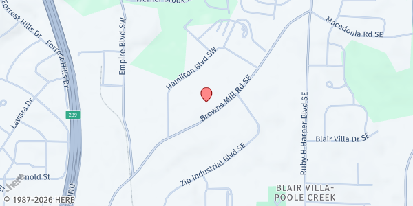 Map showing Caring For Others at 3537 Browns Mill Road Southeast, Glenrose Heights, GA