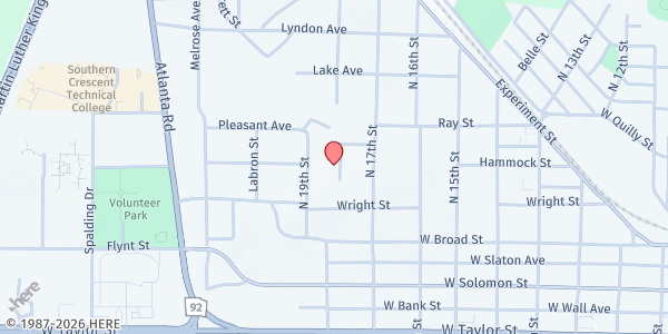 Map showing A Higher Calling, Inc. at 305 Louise Ln., Griffin, GA