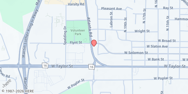 Map showing Manna From Above, Inc. at 110 N. Expressway, Griffin, GA