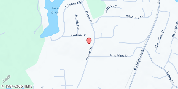 Map showing Georgia Food & Resource Center at 470 Steele Dr., Hampton, GA