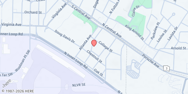 Map showing Generation In Focus Foundation at 3578 South Fulton Avenue, Hapeville, GA