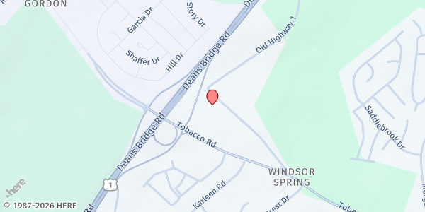 Map showing Assembly of Prayer at 2952 Old Tobacco Rd., Hephzibah, GA