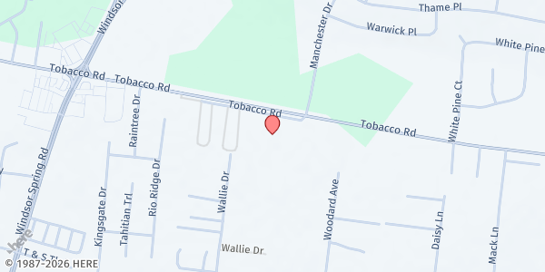 Map showing Bread From Heaven - Transformation UMC at 2428 Tobacco Rd., Hephzibah, GA