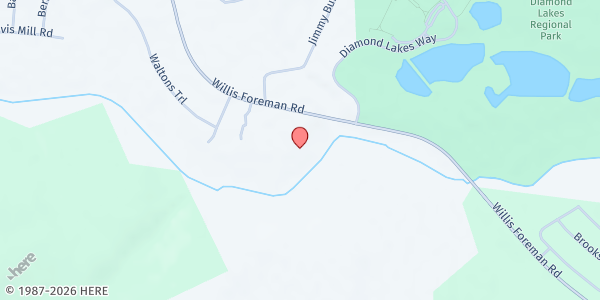 Map showing Faith Outreach Church at 2664 Willis Foreman Rd., Hephzibah, GA