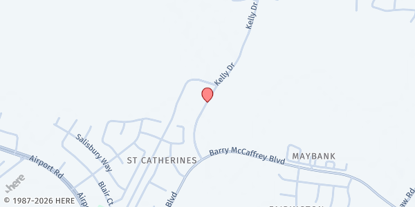 Map showing Liberty Tabernacle of Prayer at 1272 Kelly Dr., Hinesville, GA