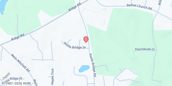 Map showing Rhema Housing, Inc. at 362 Poole Bridge Rd, Hiram, GA