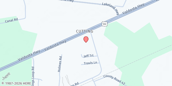 Map showing Cornerstone Baptist Church of Homerville at 3105 Valdosta Highway, Homerville, GA