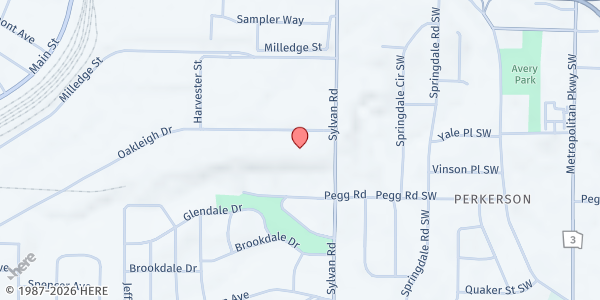 Map showing Impact United Methodist Church at 2323 Sylvan Road, Jefferson Park, GA