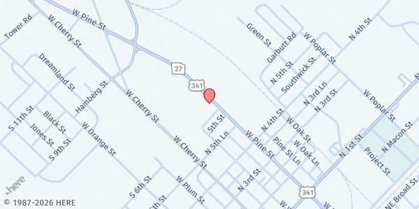 Map showing THE BRIDGE - Jesup at 841 East Pine Street, Jesup, GA
