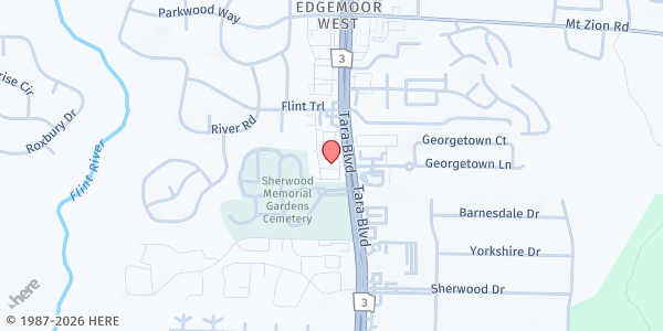 Map showing Community Food Center - Jonesboro at 6805 Tara Blvd., Jonesboro, GA