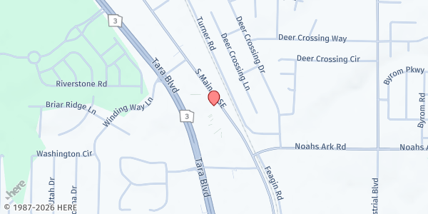 Map showing Heavens Gateway Ministries at 9517 South Main Street, Jonesboro, GA