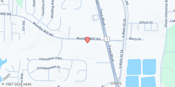 Map showing NVS Building Communities Program Inc - Main Location at 1489 Mundys Mill Rd, Jonesboro, GA