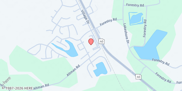 Map showing Restoration Church at 2475 Village Dr. #100a, Kingsland, GA