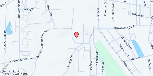 Map showing H. L. Jones Ministries at 335 N. Kight Dr. ste a, LaGrange, GA