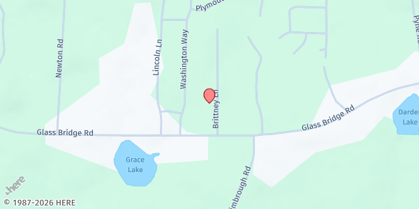 Map showing River of Life Ministries of West Central GA at 105 Brittney Lane, LaGrange, GA