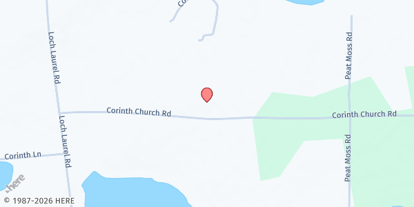 Map showing Corinth Baptist Church at 4089 Corinth Church Rd., Lake Park, GA