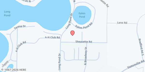 Map showing Lake Park Church of Christ at 910 Long Pond Road, Lake Park, GA