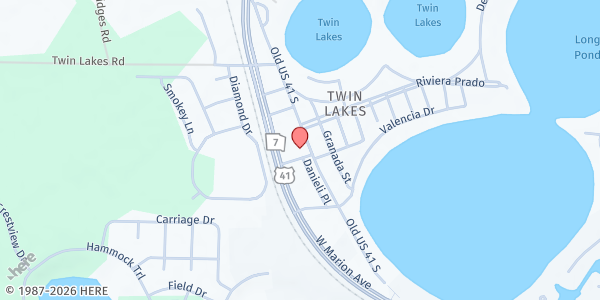 Map showing Lighthouse Christian Fellowship Center at 5802 S. Danieli Dr., Lake Park, GA