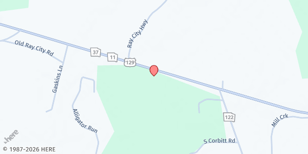 Map showing Bethel Church Ministries at 375 Georgia 37, Lakeland, GA