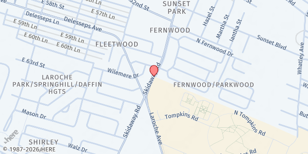 Map showing COME AS YOU ARE DELIVERANCE at 4429 Skidaway Road, LaRoche Park/Springhill/Daffin Heights, GA