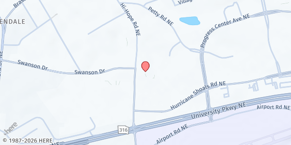 Map showing Give Center East High School at 723 Hi Hope Rd, Lawrenceville, GA