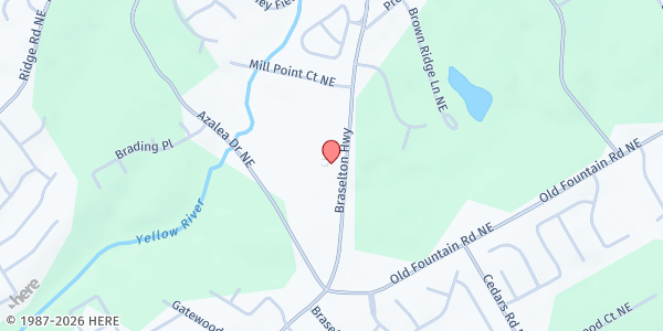 Map showing Love Outreach Mission at 1294 Braselton Highway, Lawrenceville, GA