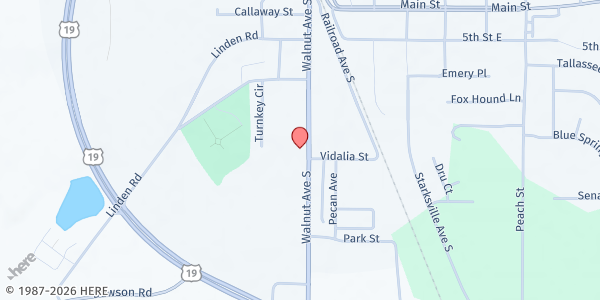 Map showing Kingdom Vision Christian Center at 222 GA-32, Leesburg, GA