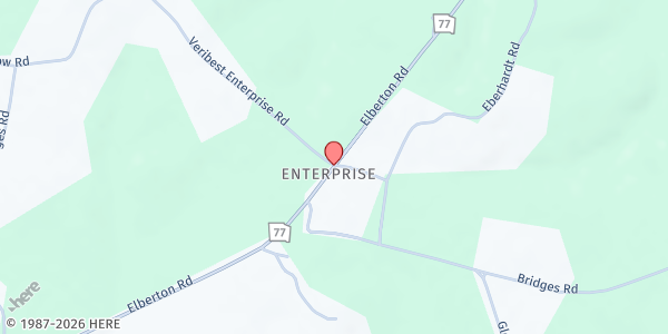 Map showing Burt's United Methodist Church at 77 Veribest Enterprise Rd, Lexington, GA