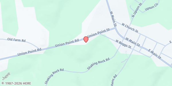 Map showing MedLink Oglethorpe at 247 Union Point St, Lexington, GA