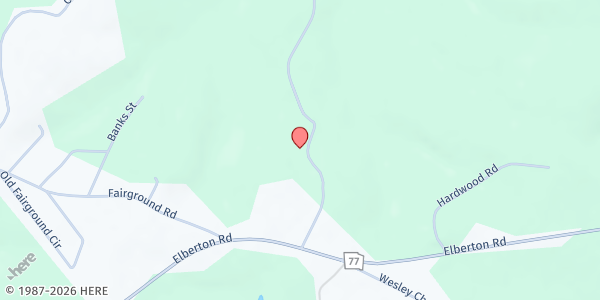 Map showing Oglethorpe Fellowship Church at 11 Browns Chapel Road, Lexington, GA