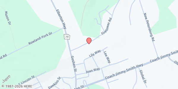 Map showing Lincoln County Food Pantry at 1066 Firetower Rd., Lincolnton, GA